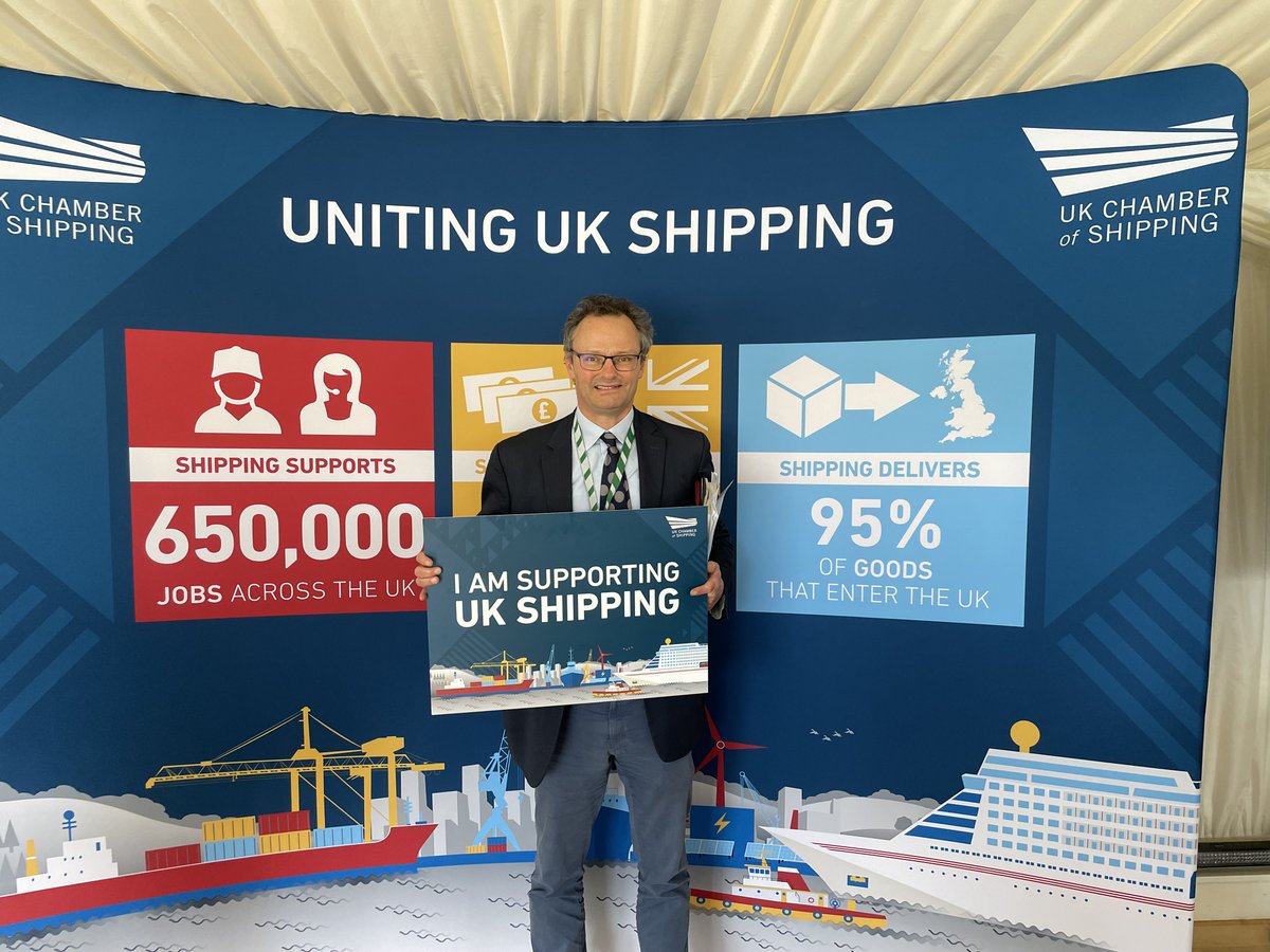 Thanks to @peter_aldous for joining us yesterday at our Parliamentary reception to show his support for UK #shipping. Great to have you with us!