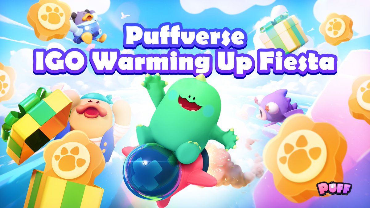 Puffverse's tweet photo. The highly anticipated IGO warming-up events are ON AIR 🎛️

Engage in 2 delightful activities for new &amp; loyal #Puffs to win ample
💰 IGO Points
✅ #PuffTown Points
💎 Diamonds
🖼️ #Ronin-only Avatar &amp; Frame
&amp; Get ready for the upcoming grand IGO Fiesta!

🤤 https://t.co/QYfqZ1hQzY https://t.co/ZVe3ufkRaF