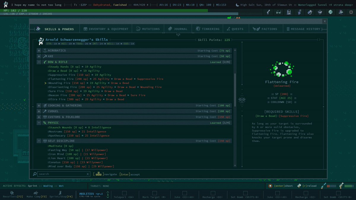 PYarisci's tweet photo. "New UI designs for the upcoming V1.0 version of Caves of Qud"

#UI #uidesign #indiegames #IndieGameDev #gamedev #indiedev https://t.co/T6cXDxf8WG