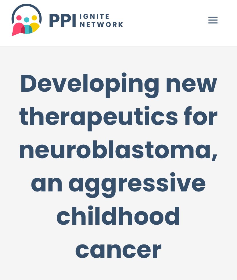 📣#PPI opportunity📣We want to bring #neuroblastoma researchers, clinicians, patients and their parents together to shape the future of treatments & #BridgeTheGap 👉Find out more👉 ppinetwork.ie/opportunity/de…