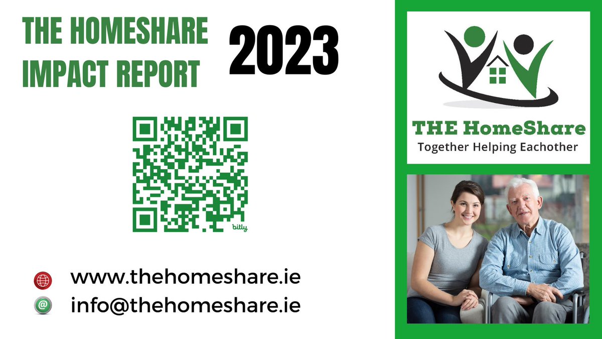 We are proud to publish our 2023 Impact Report. We invite @DeptHousingIRL @HSELive @slaintecare to work with us to scale our service so more ppl can benefit from shared living by improving health, decreasing loneliness, offering affordable accommodaiton & growing communities