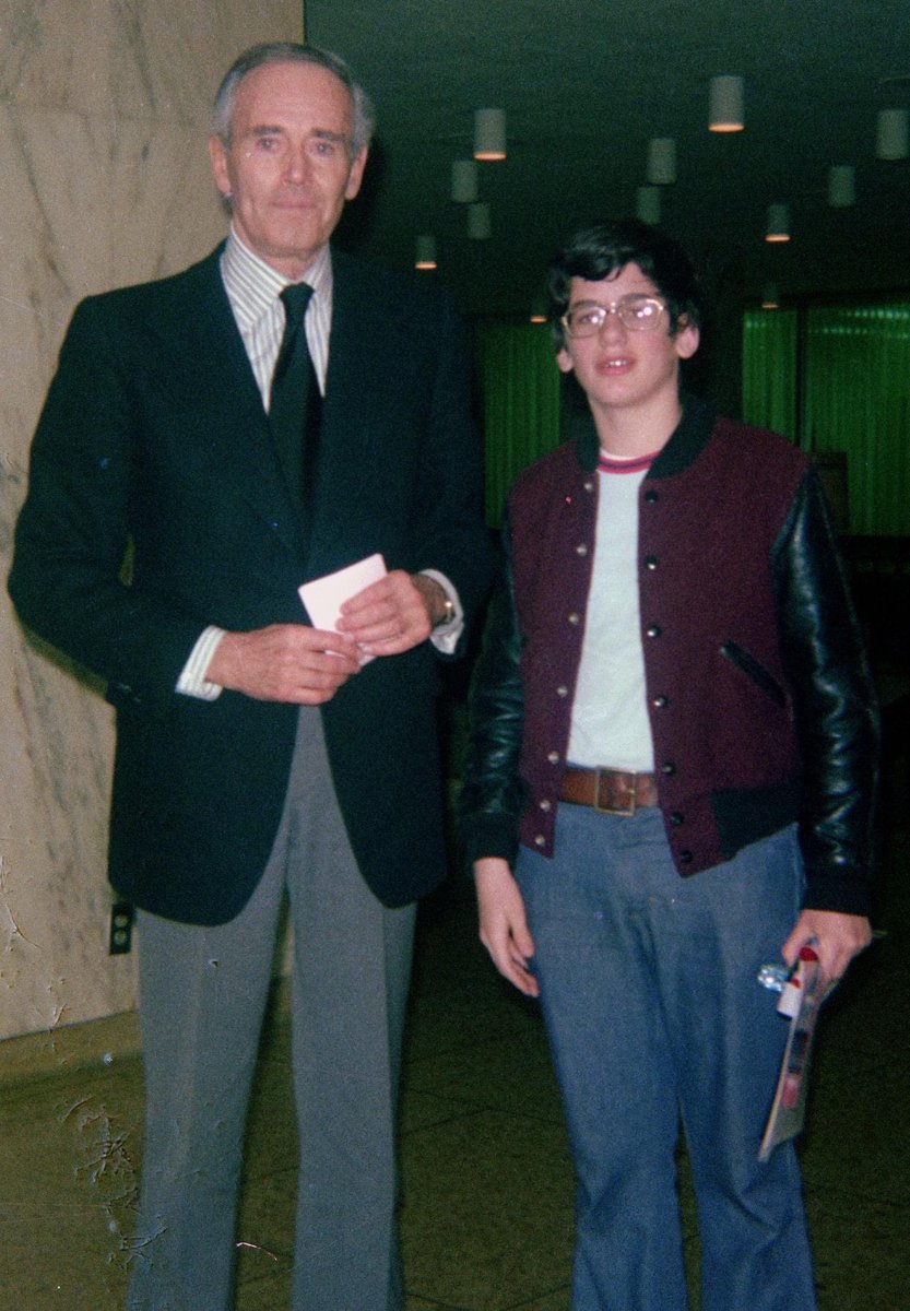When I had an opportunity to meet Oscar-winner Henry Fonda (born on this day in 1905) in Minneapolis some 50 years ago I had to pour over my extensive wardrobe to select the perfect ensemble. #HenryFonda