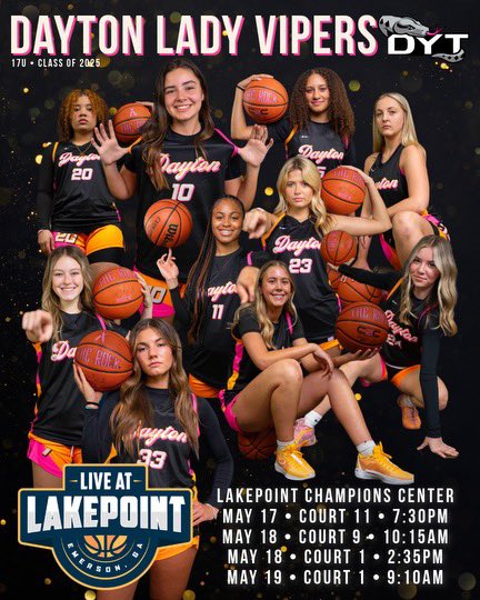 Come out and watch me and my team play in Emerson Georgia!! Schedule below!! <a href="/DYTVIPERSELITE/">DYT Vipers Elite</a>