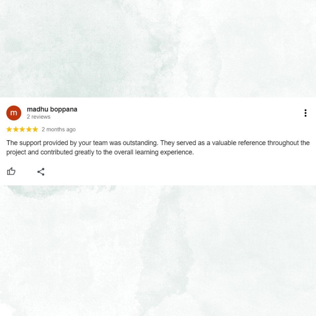 cloudtechpro's tweet image. See why students give us โญโญโญโญโญ Read their reviews
#studentsreview #googlereview #IEEEminiprojects #Pythonminiprojects #Miniprojects #ieee2024 #IEEELearning #ieeemajorprojects #pythonmajorprojects #academicprojects #Deeplearningminiprojects