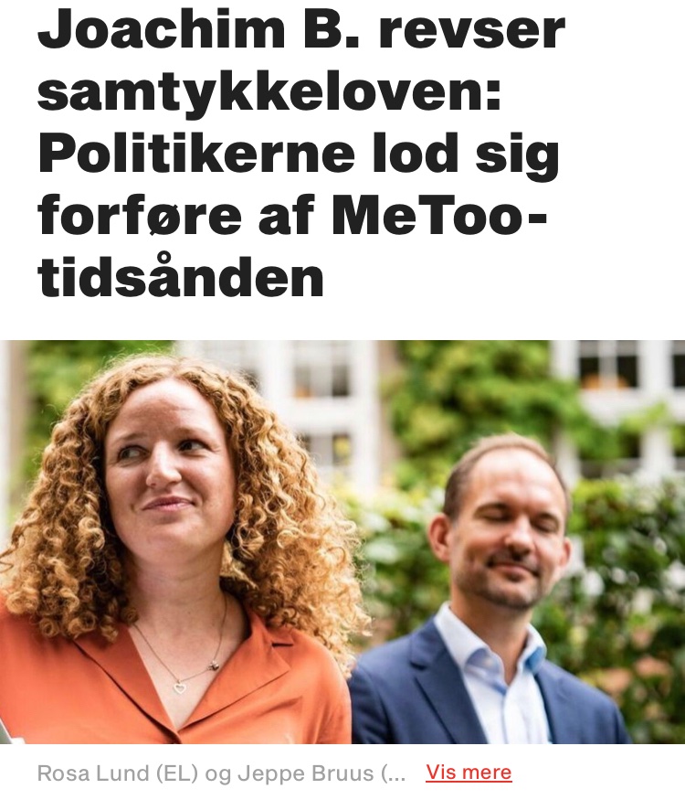 Det er ikke “woke” at gå ind for, at det skal være ulovligt at have samleje med folk mod deres vilje. Det er ikke pr. automatik feministisk. Lad være med at sætte en dybt tiltrængt lovændring ind i en eller anden kulturkamp, hvor den ikke hører til.