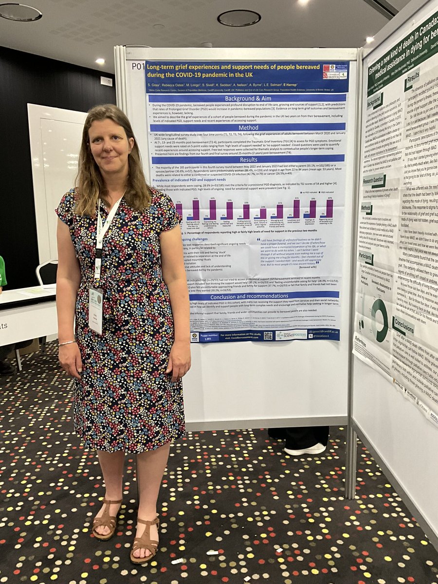 Fantastic presentations in  COVID bereavement and the Grief Support Guide by <a href="/EmilyHarrop10/">Emily Harrop</a> at the  #EAPC2024 . To see more call in to the Poster room P01!
<a href="/MCPCRCCardiff/">Marie Curie Research Centre, Cardiff</a> @SilviaGoss1 <a href="/DPMRes/">DPM</a> <a href="/CUmedicengage/">Cardiff University School of Medicine</a> <a href="/cardiffuni/">Cardiff University</a> <a href="/MarieCurieEOLC/">Marie Curie EOLC</a> <a href="/EAPCvzw/">EAPC VZW</a>