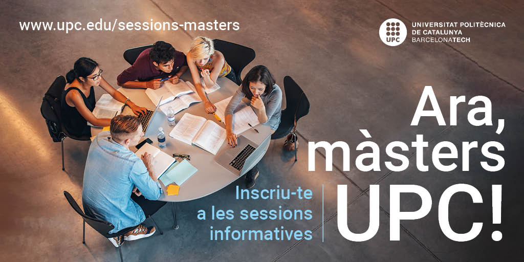 EETAC_UPC's tweet photo. 👉 Sessions informatives sobre els #màstersEETAC
📡 Master's degree in Applied #Telecommunications and #Engineering Management (#MASTEAM)
🗓️ 21 de maig a les 12:00 h
+ℹ️ i inscripcions a https://t.co/JomY1fMgsU https://t.co/AQYjMCLvMB