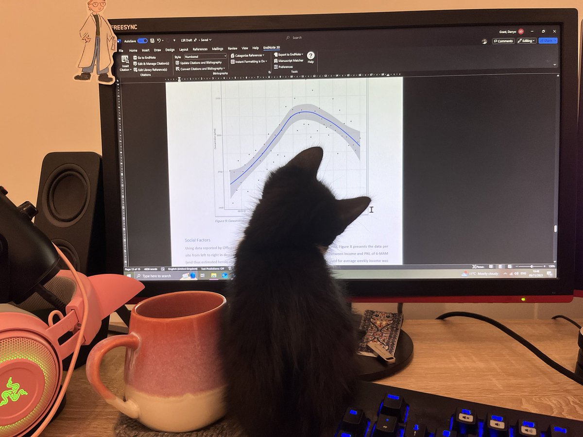 derryndoesstuff's tweet photo. @PhDVoice @PostdocVoice I got a cat and honestly she has a lot of opinions on data https://t.co/SItRhvugFT