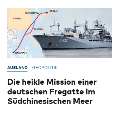 Liebe @welt, das ist keine Fregatte; auch wenn das Bild nur als Symbolbild dient.