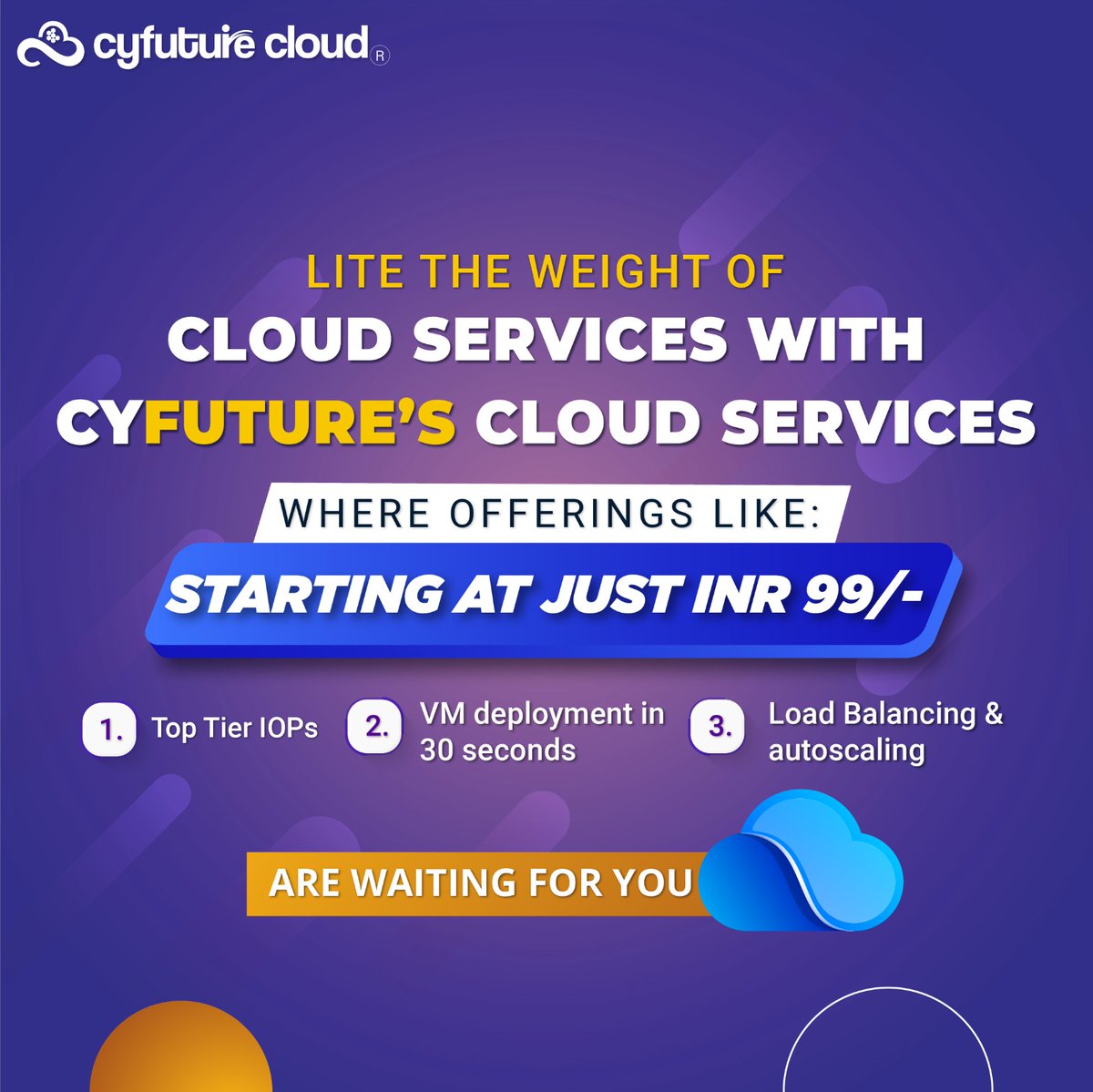 Cyfuturecloud's tweet image. Explore the efficiency of lite cloud services with Cyfuture Cloud to propel your business forward.
Contact us today at Cyfuture.cloud to improve performance and efficiency for your projects.
#security #cloudhosting #cloudhostingsolution #cloud #cloudhosting