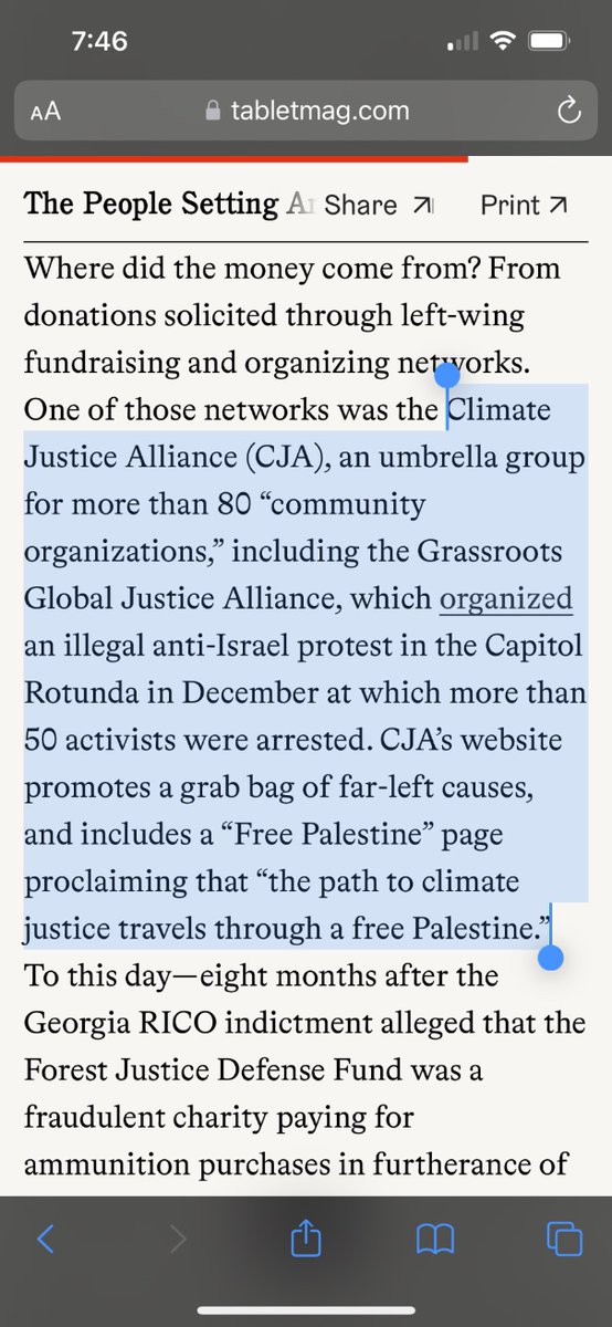 The Biden Administration gave $600M to “environmental justice” groups. Who are they? Well, $50M went to the Climate Justice Alliance. CJA pays for illegal anti-Israel protests, on the basis that “the path to climate justice travels through a free Palestine.”