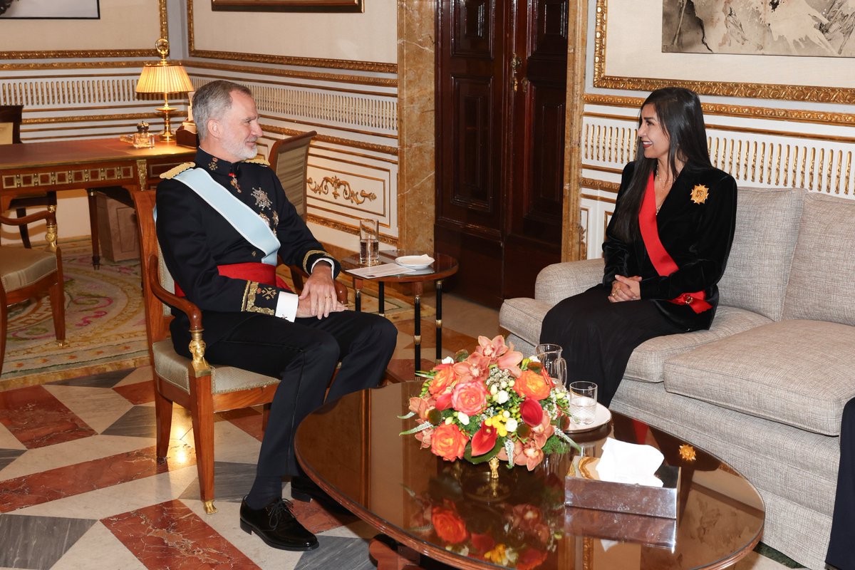 La embajadora de la República Bolivariana de Venezuela, Gladys María Gutiérrez Alvarado, presenta sus Cartas Credenciales ante el Rey. ➡️casareal.es/ES/Actividades…