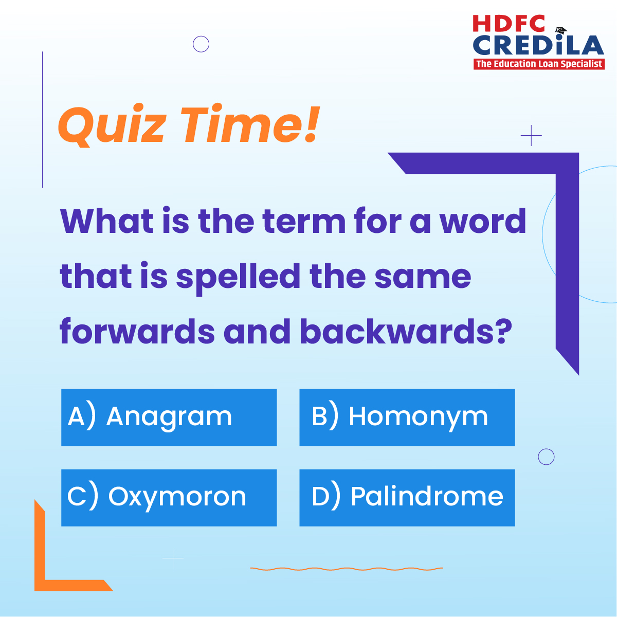 Apply to your dream university with confidence - spell SUCCESS with an @HDFCCredila Education Loan! Visit us at bit.ly/3uPgjYt to apply.  *T&C apply #HDFCCredila #QuizAlert #Quiz #QuizOfTheDay #QuizTime #Quizzes #BrainTeaser #Puzzle #EducationLoan #StudentLoan