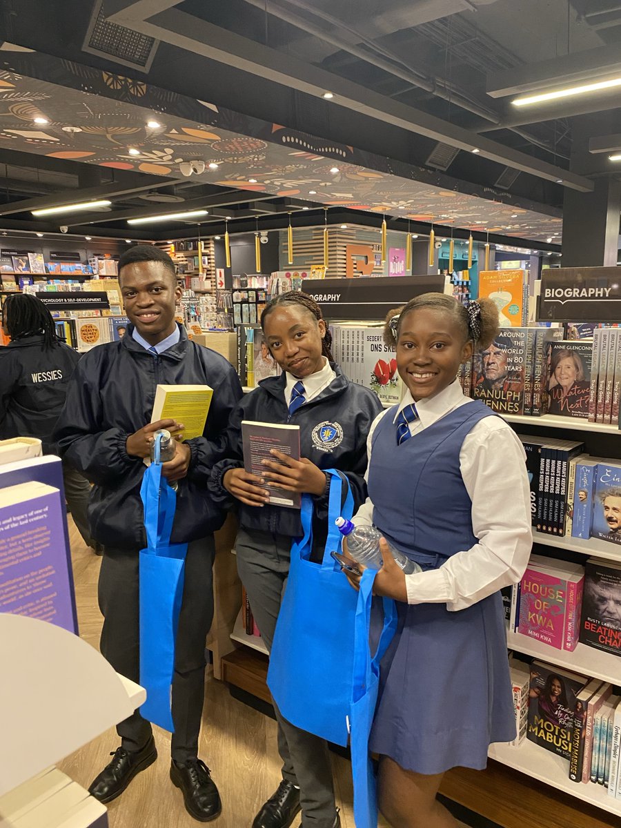 We got to spend the day with these cutie pies from Hoërskool Pretoria-Wes who each chose a total of 100 books from @ExclusiveBooks for their school. Thank you @AneleAndTheClub team for reaching out and getting us involved in this incredible initiative. 📚 #947SchoolInvasion