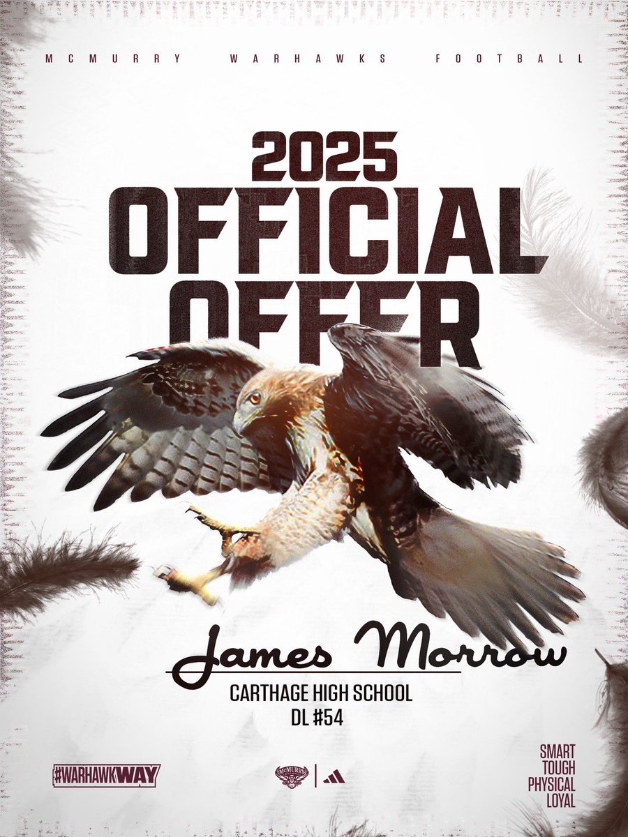 Truly blessed to receive another offer from <a href="/McMURRYFOOTBALL/">McMURRY FOOTBALL</a> 🦅🖤
<a href="/CoachSnyde/">Will</a>  <a href="/dctf/">Dave Campbell's — TexasFootball.com</a> <a href="/coach_horsley/">Demond Horsley M.Ed.</a>