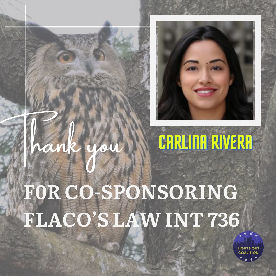 LightsOutNYS's tweet photo. Thank you, Council Member @CarlinaRivera @CMCarlinaRivera for being a supporter of Intro 0736 establishing #ratcontraception as a humane and safe alternative to #rodenticide. #flacoslaw #scienceNOTviolence! We are grateful to you! π https://t.co/QS6Kmm8a6m
