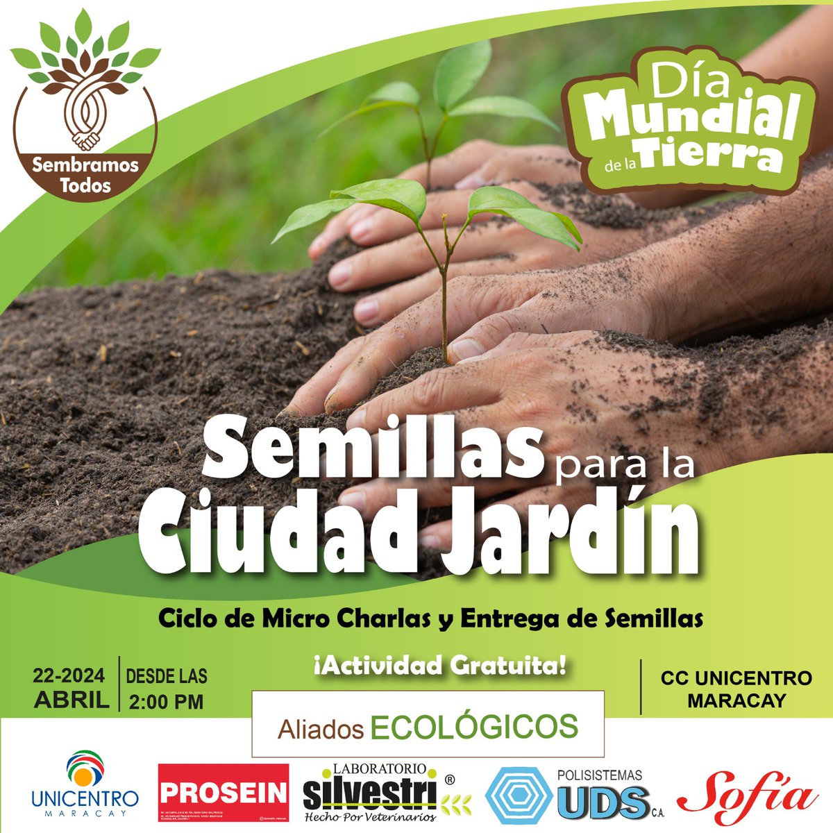 Hemos ido recibiendo fotos y comentarios sobre los resultados de #SemillasParaLaCiudadJardin, evento que realizamos en el marco del día de la Tierra. Queremos saber cómo van tus semillas, ¿Ya germinaron? ¿Tienes fotos para ver tus resultados? ¿Que especies sembraste? #Maracay