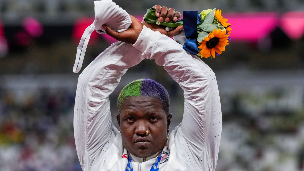 FIFA tells 211 members what it expects in global action against racism...apnews.com/article/fifa-a… and reveals universal gesture for players to signal to referees, as shown at Tokyo Olympics by Raven Saunders: “It's the intersection of where all people who are oppressed meet.”