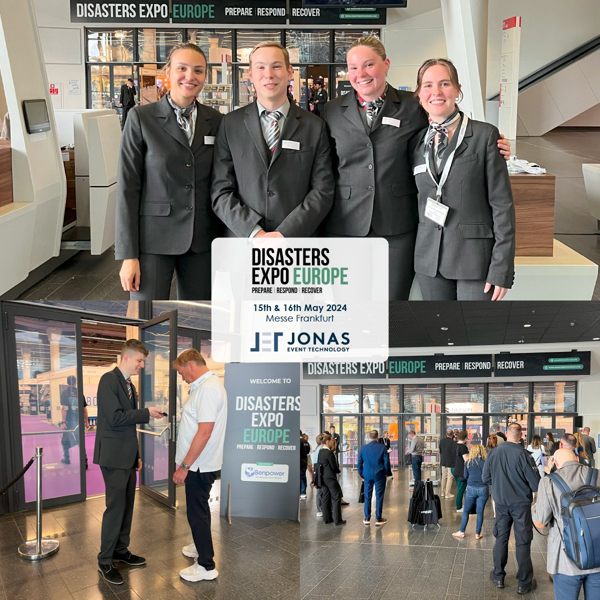 Hello from Frankfurt! It's the second day of the Disasters Expo Europe and our team is onsite handling the event registration, ensuring a streamlined attendee experience!

#EventProfs #EventRegistration #JonasEvents #TeamJET