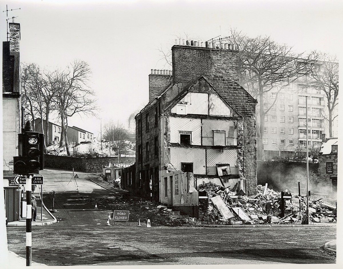 A view of numbers 2 - 22 Gowrie Street, Bridgend, Perth being demolished in May 1980. Who remembers these buildings before they were demolished? 

📷 Dr WH Findlay Collection, Local & Family History, AK Bell Library

#ExploreYourArchive