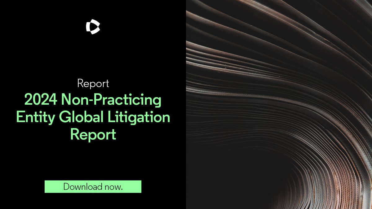Check out our latest NPE report for insights on patent enforcement and validity challenges. Discover the top regions for NPE infringement cases! Learn more: clarivate.com/news/new-clari…

Download the report now. clarivate.com/lp/2024-non-pr…

#PatentLaw #IntellectualProperty #ThinkForward