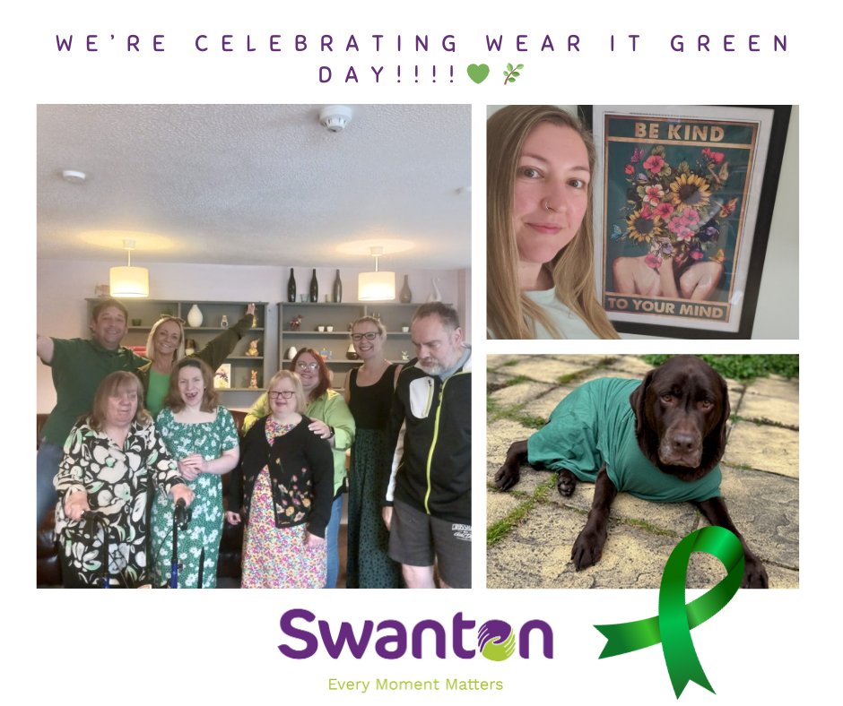 💚 #Wearitgreenday celebrations are in full swing- here's Ferndell at InRoads, our Business Development Manager Amanda, and honorary team member for the day Axel all wearing green with pride 🥰

#SwantonEthos #Learningdisability @mentalhealthfoundation #mentalhealthawarenessweek