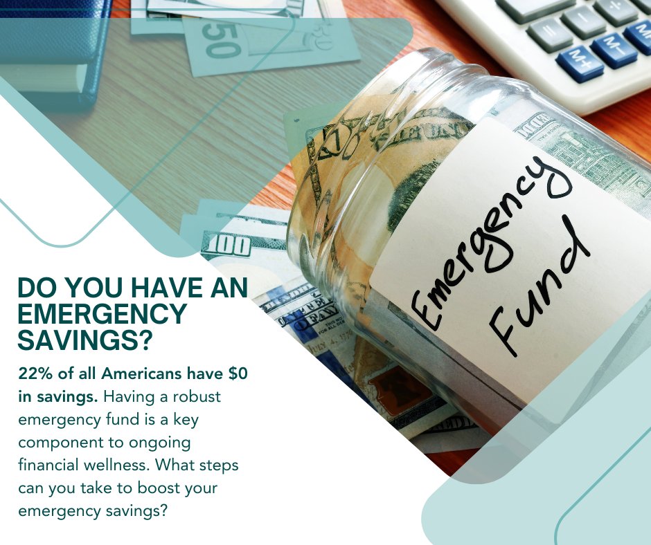 What's your financial emergency plan? #irfcu #creditunion #emergencysavings #save #smartmoney