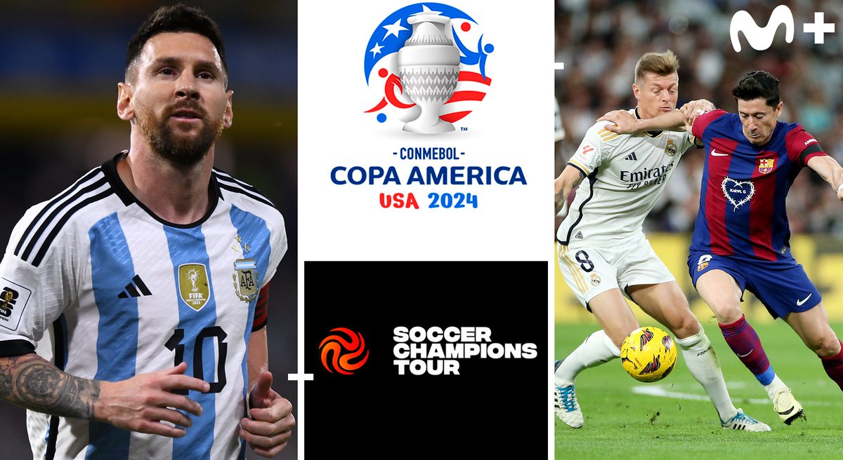 ⚽️El fútbol de verano sabe mejor en #LaCasaDelFútbol 🏆La Copa América y el Soccer Champions Tour, en @MovistarPlus