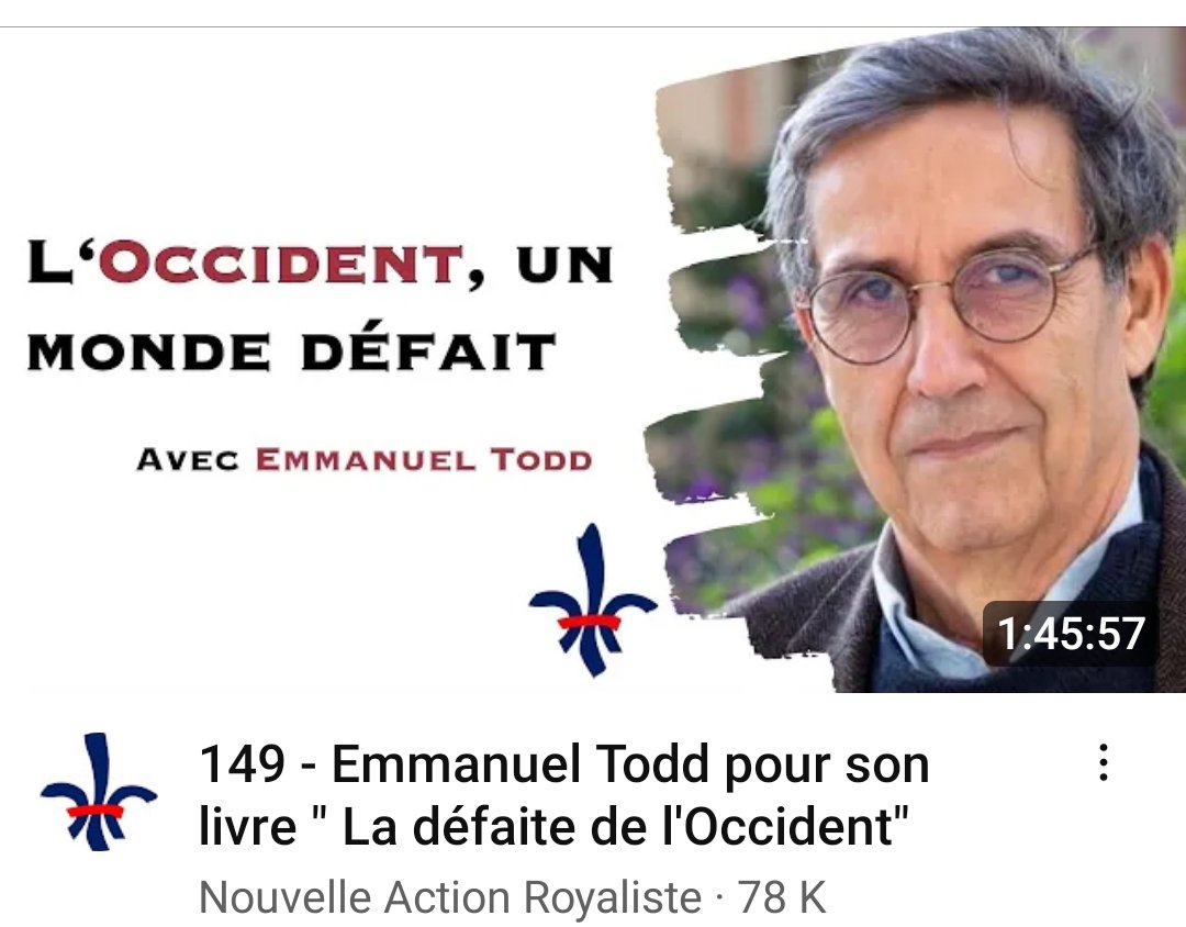 L'Occident, un monde défait youtu.be/ER3JRibnm2c?si… @AAretxaba @lluisgallardo @a_iturralde @INDIAandME @MMivd @LidiaViura @CErauso, @Ameraun1 @AlvaroAguinaco @GorkaLopategi @ErausoKattalin @mas_montagut @DabitxoPiston @carlagastal @CarlosVecino4 @El_Doomer @Erramun2014