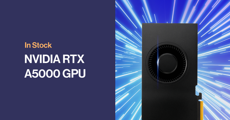 NVIDIA RTX A5000 Graphic Card are in stock now. Order one today! bit.ly/3K3rJMH #NVIDIA #RTXA5000 #Graphiccard
