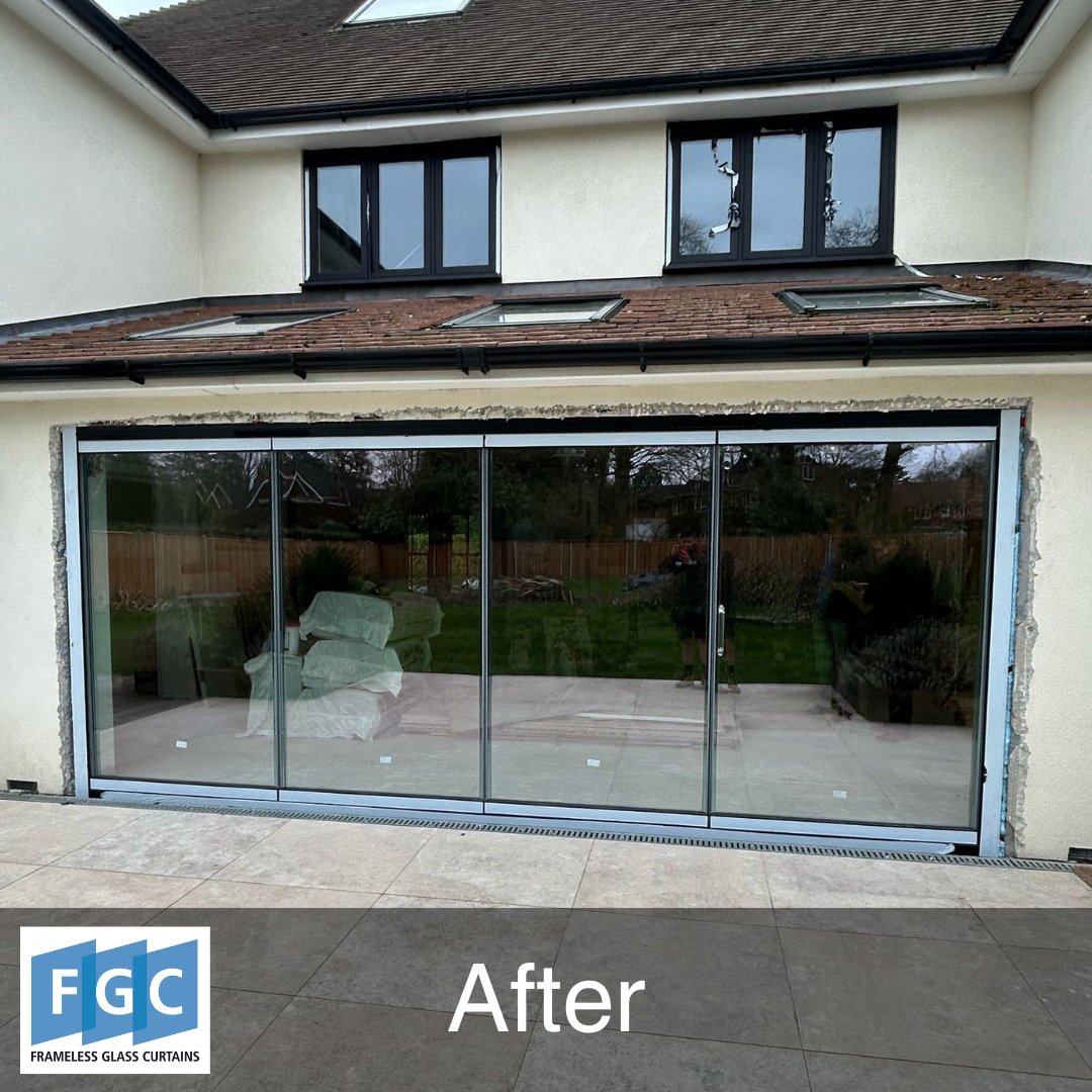 fgc_ltd's tweet photo. Check out this incredible before and after
As our doors do not concertina together, an even number of doors can be achieved while still having a lead/traffic door.
#framelessdoors #patiodoors #framelessbifoldingdoors #slimlinedoors #thermaldoors #extension #renovation https://t.co/BRRzXysm6F