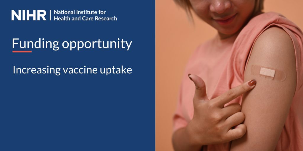 What are the most effective ways of increasing vaccine uptake in populations where uptake is low? #ResearchFunding is available to answer the question: nihr.ac.uk/funding/2431-i…
