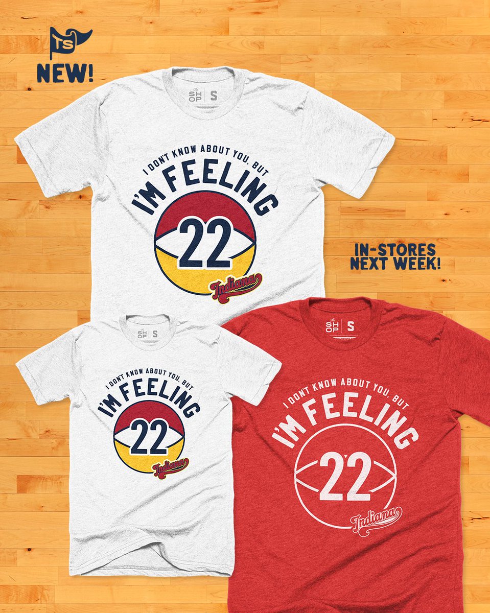 The whole city is FEELING 22! New last minute tees for the home opener online now. Not in stores until next week!!  #Indiana 

theshopindy.com/collections/in…