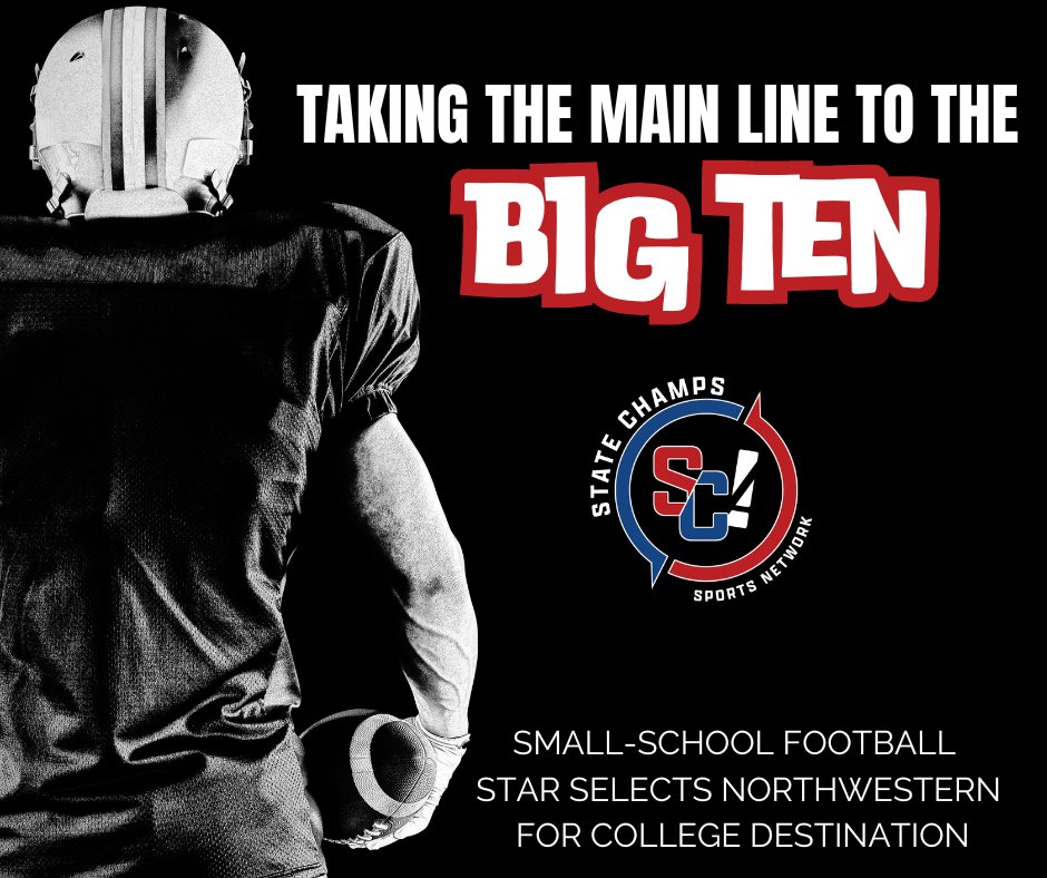 Taking The Main Line To The Big Ten — Small-School Football Star Selects Northwestern For College Destination statechampsnetwork.com/taking-the-mai… @masonmayne55 @BlueDevilFtball @NUFBFamily