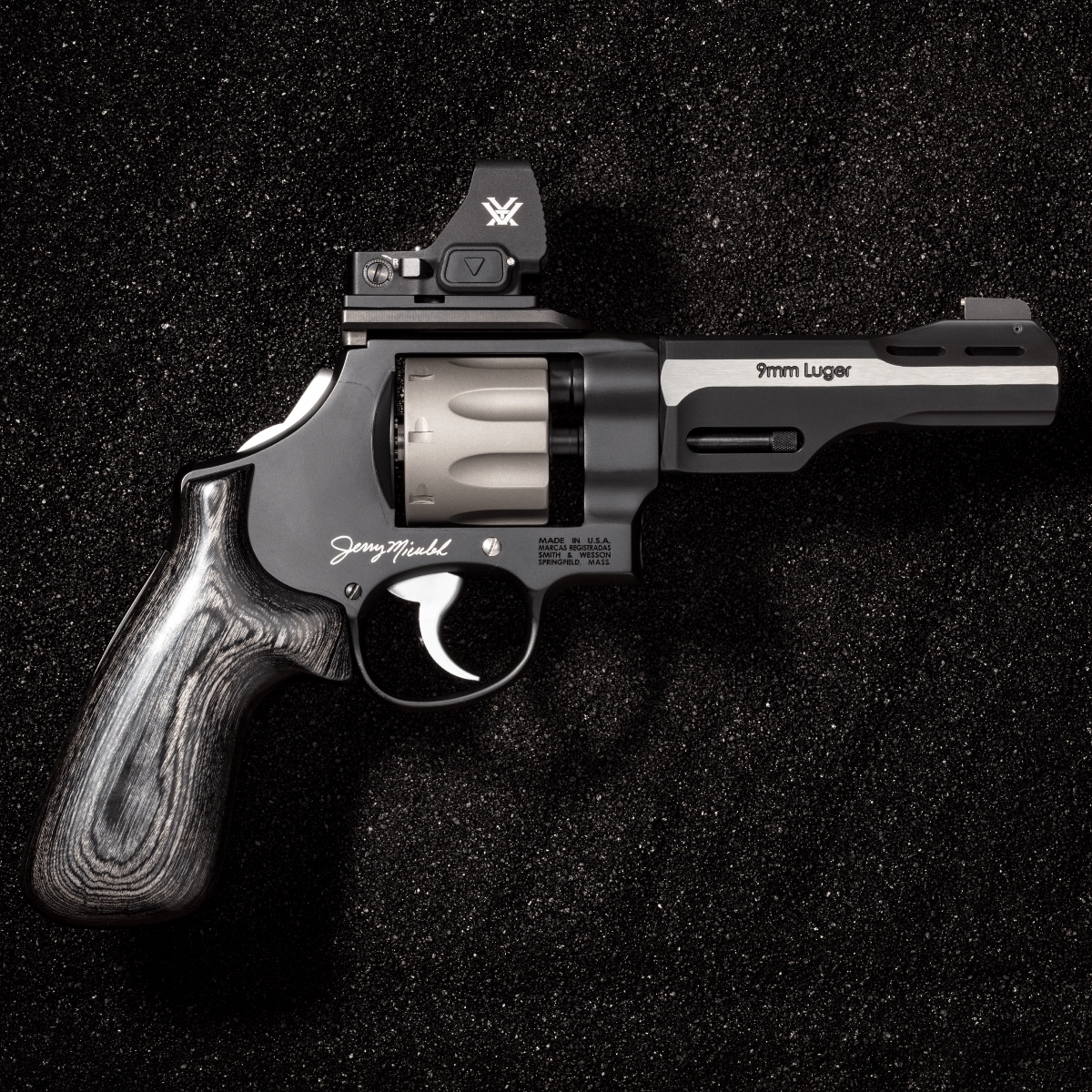 you knew this was coming Jerry Miculek signature Model 327 WR revolver. In celebration of Jerry's 1.88s plate rack world record, only 1,880 units are being produced.