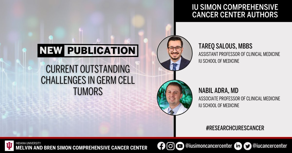 Gain insights from a new article published in @CO_Oncology by the cancer center’s Tareq Salous (@SalousTareq), MBBS, and Nabil Adra (@nabiladra), MD. Learn more: ow.ly/BOoU50RsQoB. #ResearchCuresCancer #NCIcomprehensive