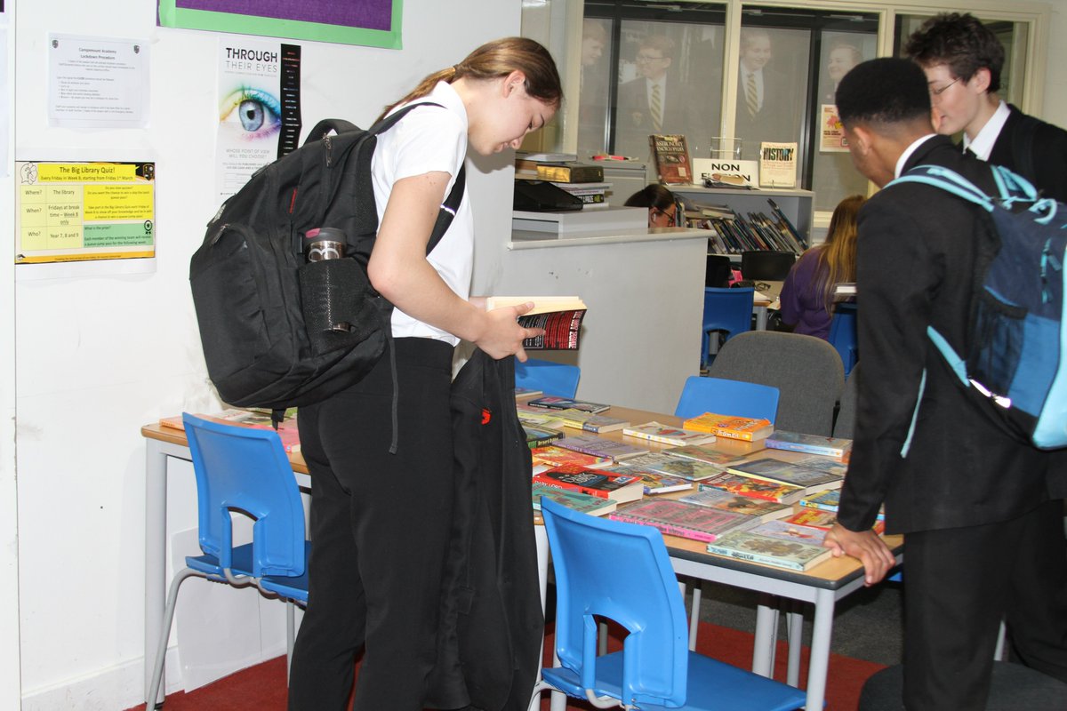 CampsmountAcad's tweet photo. This morning, students attended a Book Fair in the library where they could use their well-earned house points to purchase some new books for their collections. Well done to everyone who attended! #keepreading https://t.co/9y2PxycS5g