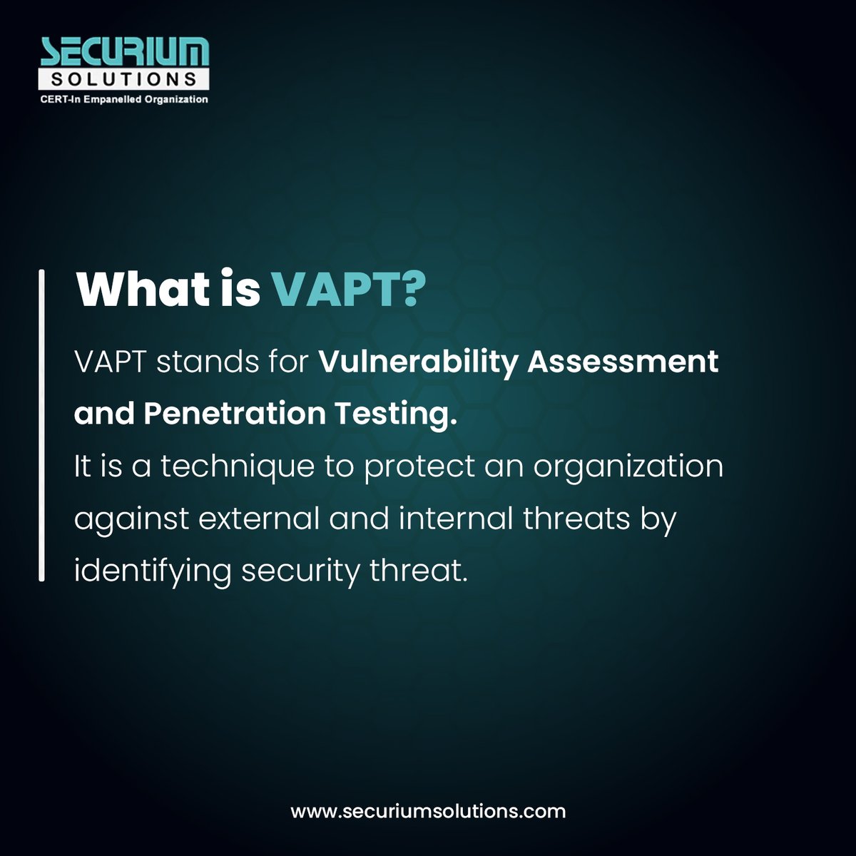 securiumsoln's tweet image. Get the VAPT Audit and Testing Services from Securium Solutions to Strengthen Your Digital Fortress.
📞 Contact Us Now at +91 7455923827
#Securiumsolutions #Penetrationtesting #Bugbounty #Cybersecurity #Kalilinux #Vulnerabilities