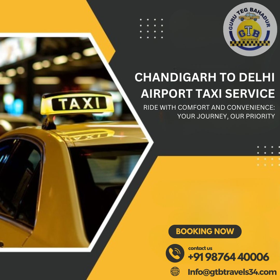 Convenient Chandigarh to Delhi Airport Taxi Service #ChandigarhToDelhiAirport #TaxiService #TravelConvenience #AirportTransfer #BookNow #ComfortableRide