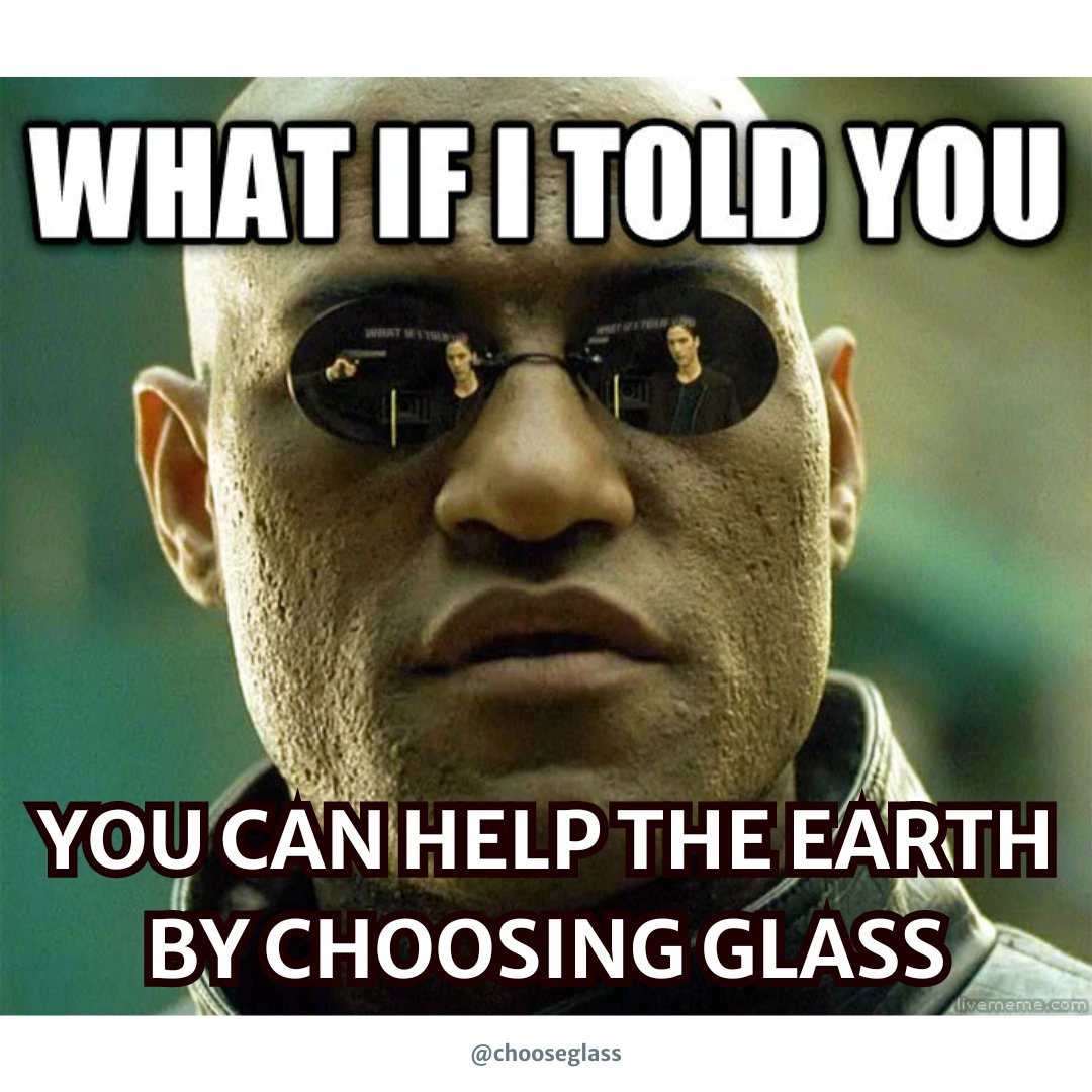 No pills, just #chooseglass.

#instagood #humor #glassisbest #glasspackaging