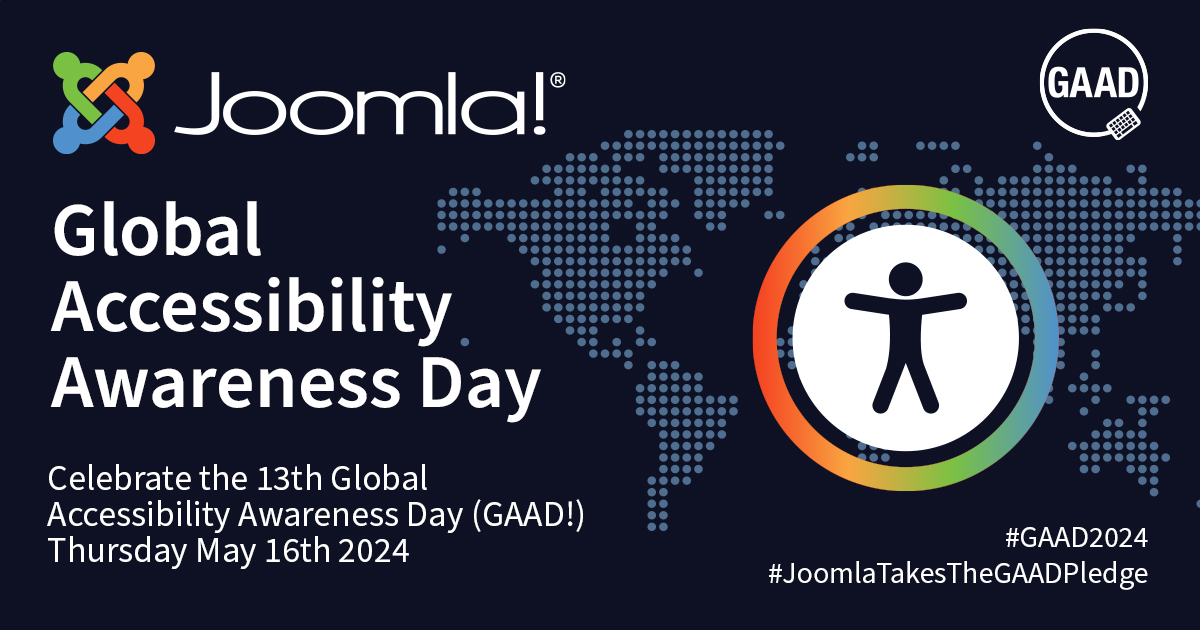 Exciting News! Today is Global Accessibility Awareness Day (GAAD)!
And, in recognition, Joomla is proud to announce its commitment to the GAAD Pledge for 2024! 
community.joomla.org/blogs/communit…
#GAAD24 #GAADPledge #Joomla #Accessibility #Inclusion