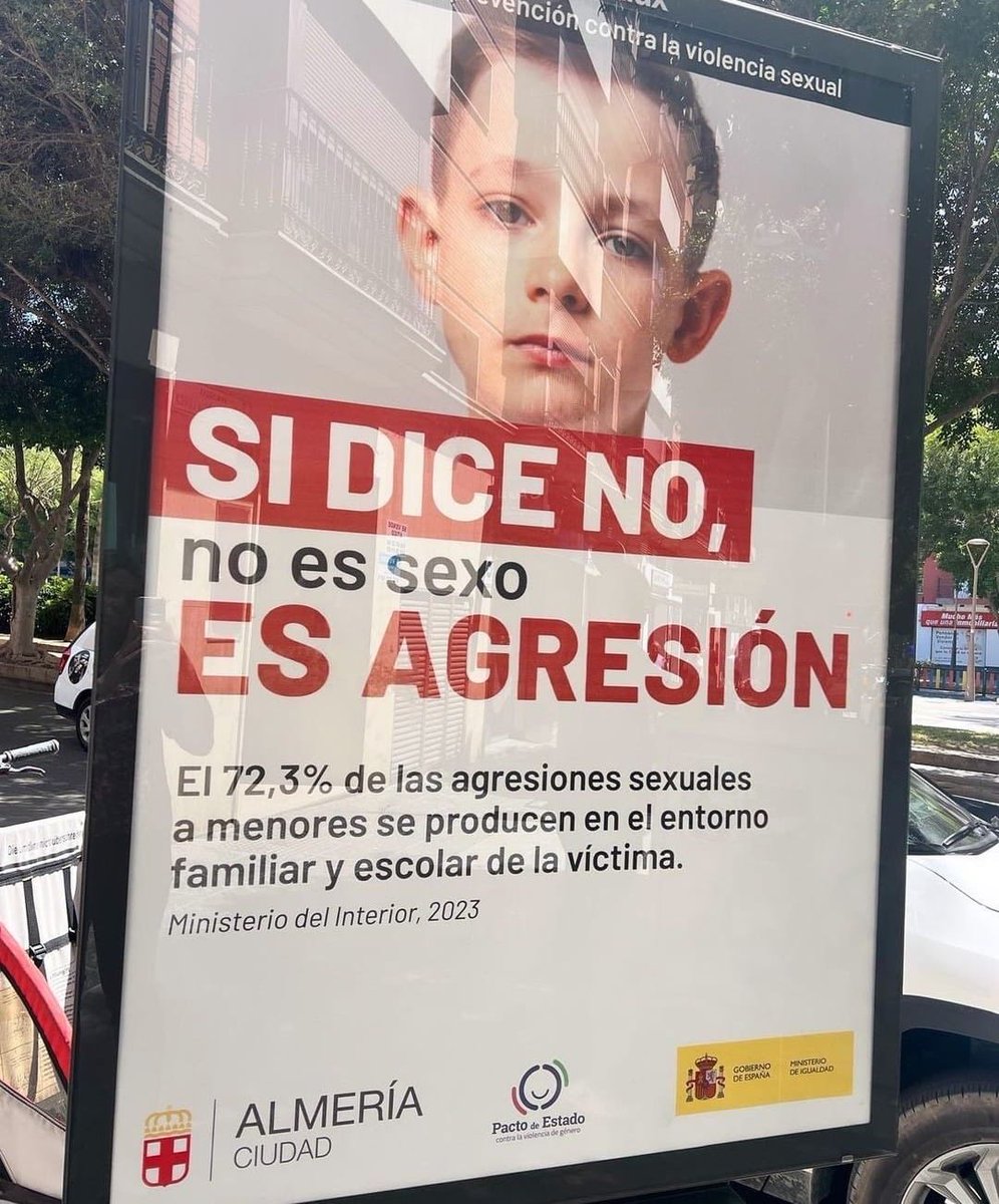 "Si dice no, es agresión"...
Y ¿si dice sí? 
Es pedofilia o pederastia.
Vamos hacia eso. Otra ventanita de Overton