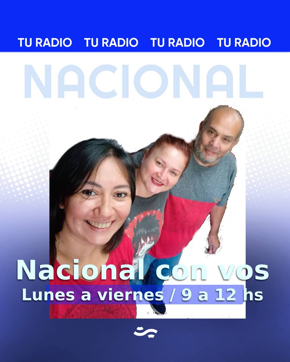 Nacional Con Vos, de 9 a 12 

🎙Carmen Segovia 🎙Basilio Gómez 🎙Noelia Villa
Producción: Adriana Collado
Operación Técnica: Juan Carlos Bogarín y Daniel Miño
💻 Redes y web: Noelia Villa