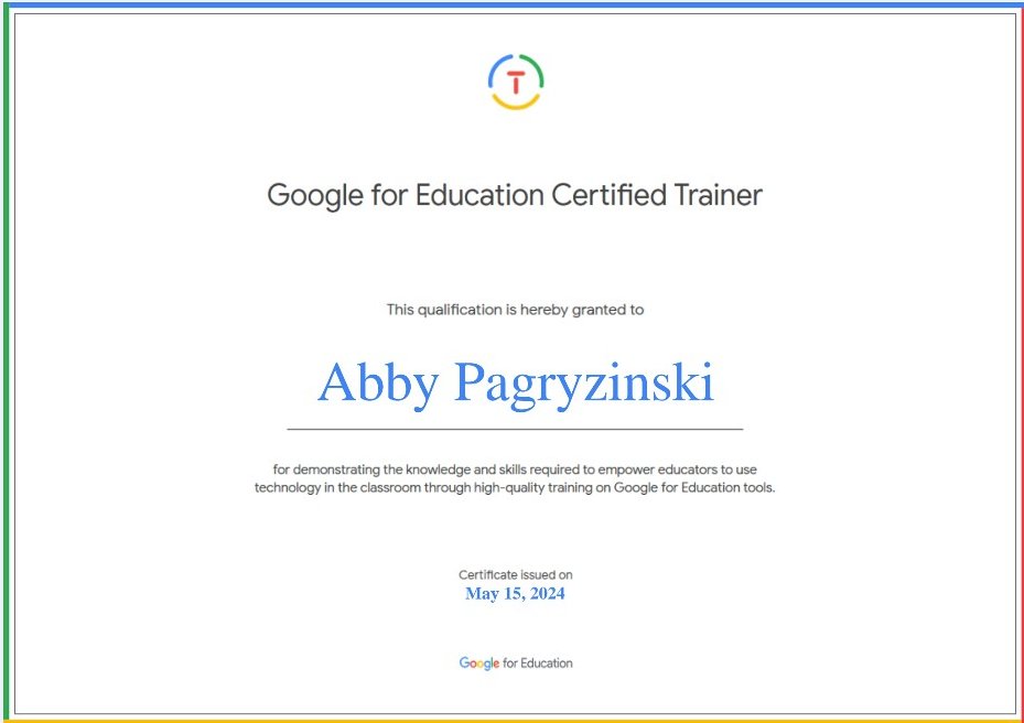 SUPER excited to announce that I've been selected to be a Google for Education Certified Trainer! #GoogleET @GoogleForEdu @myccs