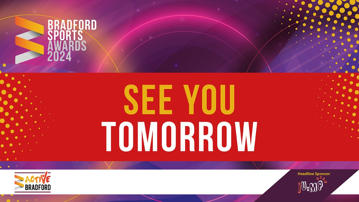 Tomorrow's the big day! After months of planning the Bradford Sports Awards 2024 is almost here. #bsa24 #ActiveBradford