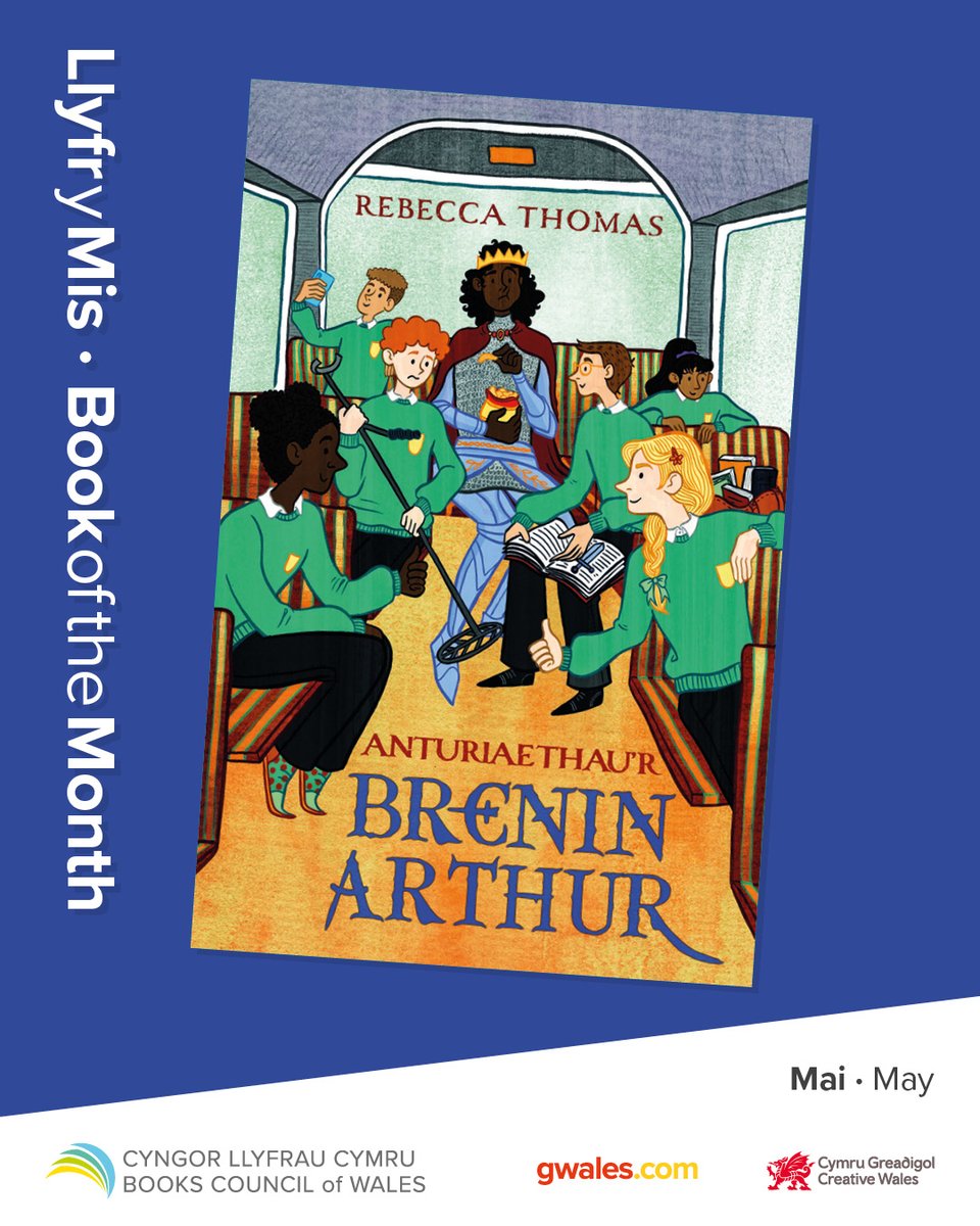 📚Anturiaethau'r Brenin Arthur gan Rebecca Thomas yw #LlyfrYMisIBlant. 📚Stori antur gyffrous am griw o blant sy'n llwyddo i ddeffro’r Brenin Arthur er mwyn ceisio ei gymorth i daclo'r argyfwng hinswadd. 📚Ar gael o'ch siop lyfrau leol. #CefnogiSiopauLlyfrau