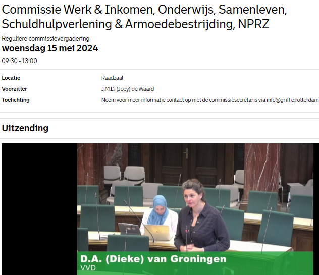 Powerwomen @maassen_agnes en   @diekevgroningen 
.. over het graag willen agenderen van het behandelen van 'pestgedrag' en 'social return'; hier uitleg van de term: 
rotterdam.nl/social-return
#commissieinkomenonderwijs video: gemeenteraad.rotterdam.nl/Agenda/Index/b…