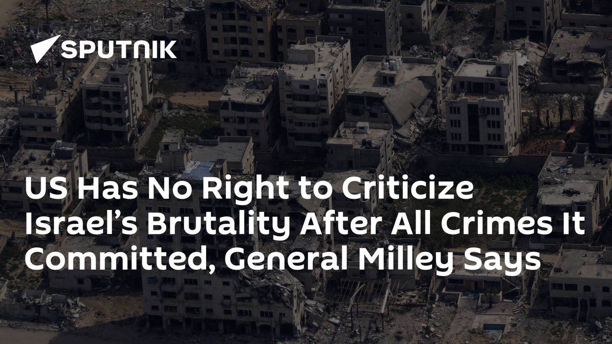 #International #MarkMilley US Has No Right to Criticize Israel’s Brutality After All Crimes It Committed, General Milley Says dlvr.it/T6ylXp