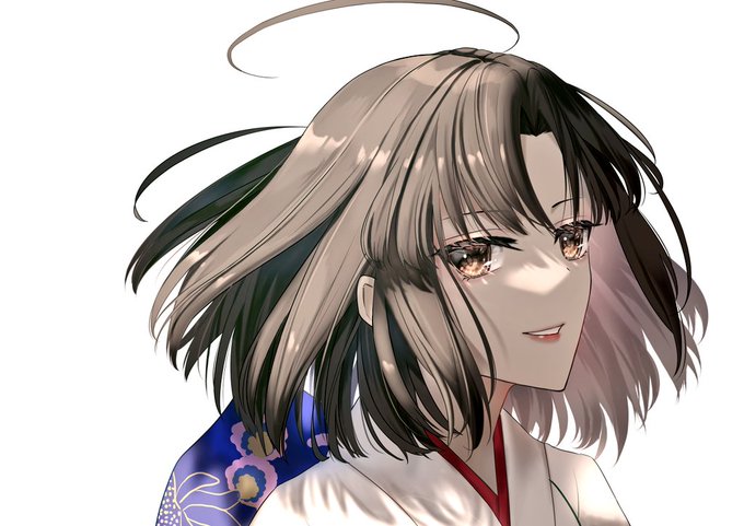 「smile white kimono」 illustration images(Latest)