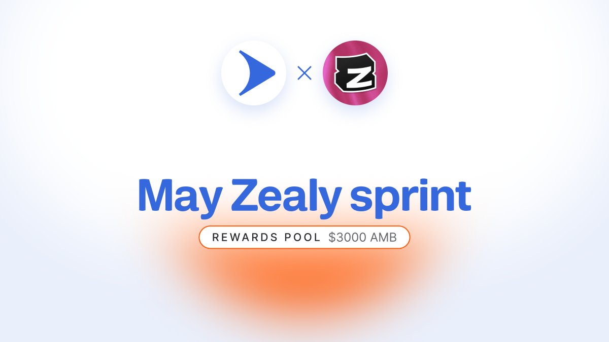 Reminder! The May #Zealy Sprint started 10 days ago and is still going strong. 🔥 Don't miss your chance to participate in this exciting event with a $3000 AMB prize purse for 150 winners! 👉 zealy.io/cw/airdao/ques… Join now and accelerate to victory together with #AirDAO! 🚀